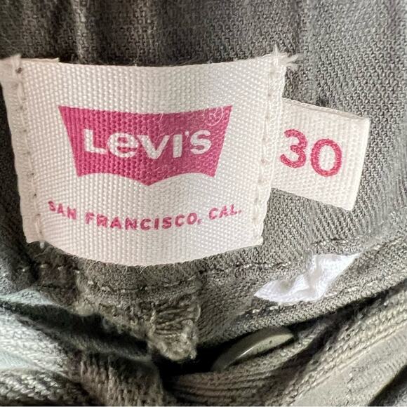 Levi's army green slim straight leg casual chino pants size 30 B125 - Picture 3 of 5